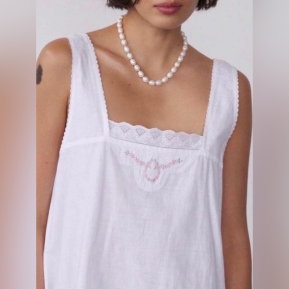 Damson Madder Nancy Linen Blend Mini Dress UK 8 / US 4 - Picture 8 of 9